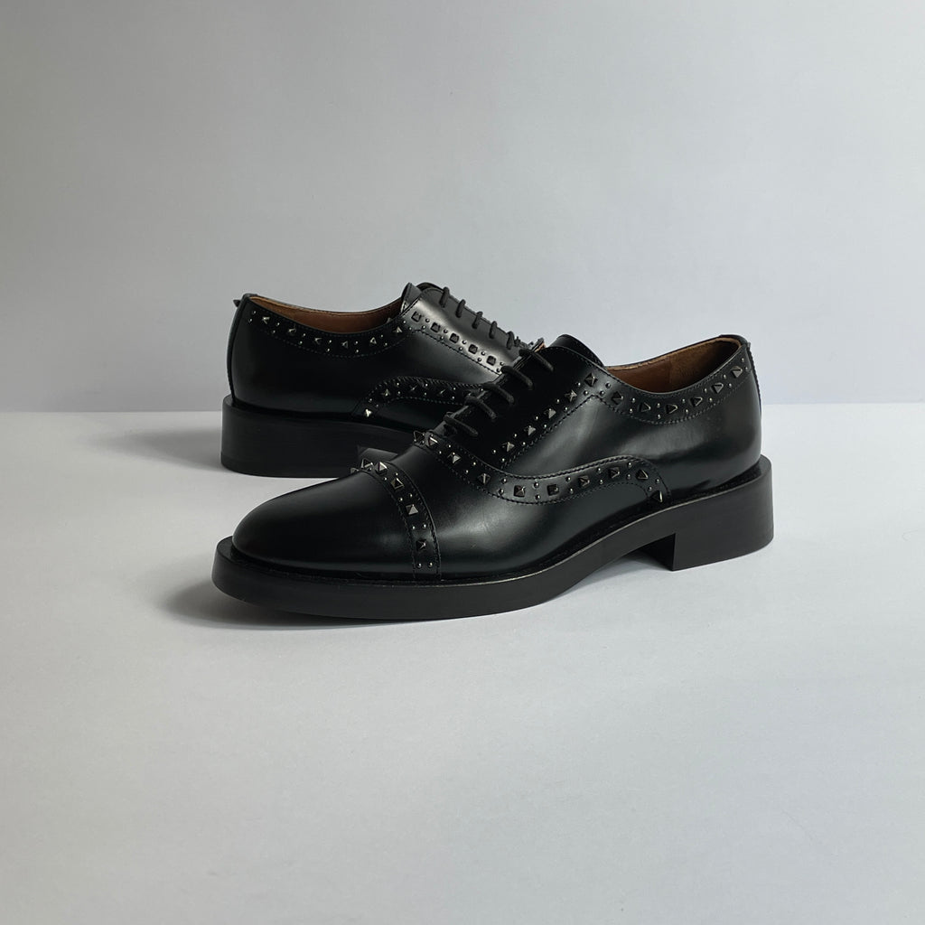 Valentino Garavani- Rockstud Black Formal Shoes