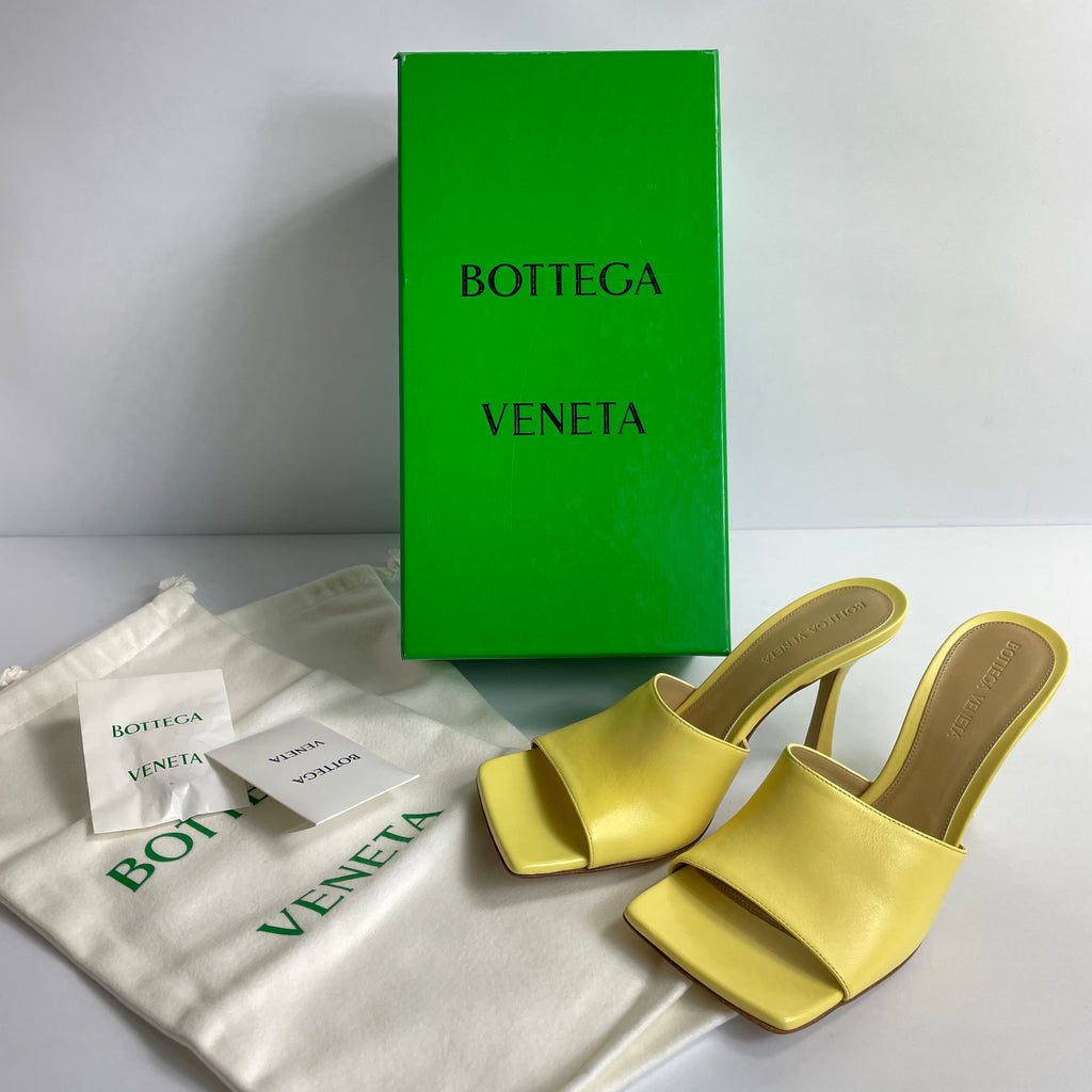 Bottega Veneta Lido Amarillos cuero liso