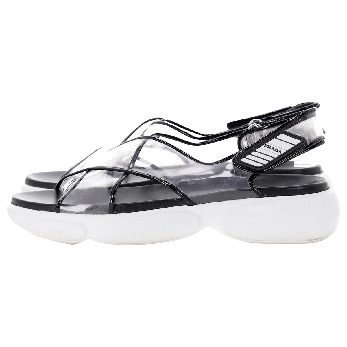 Prada Sandalias Transparentes