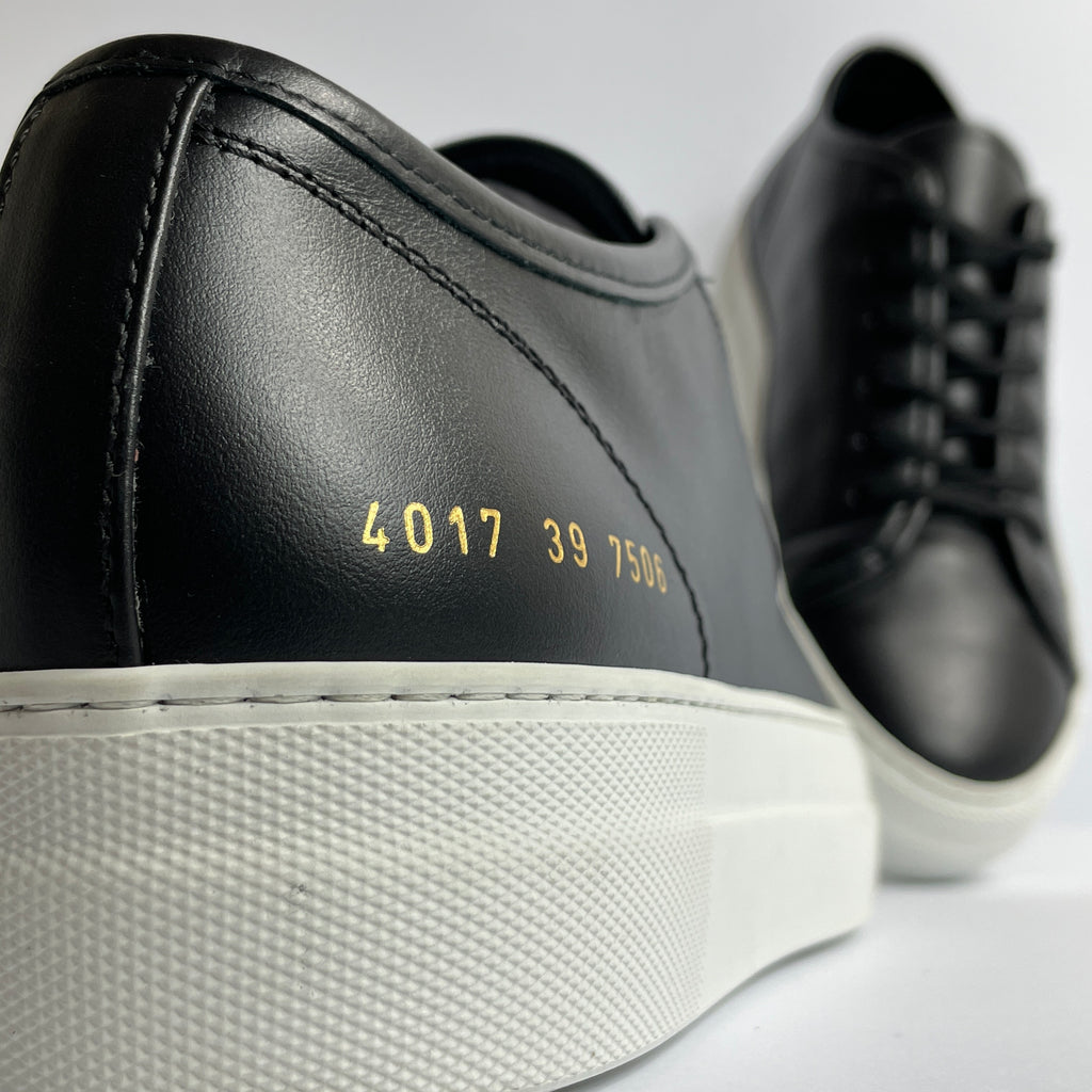 Tournament Low Super Sneakers de Cuero Negro