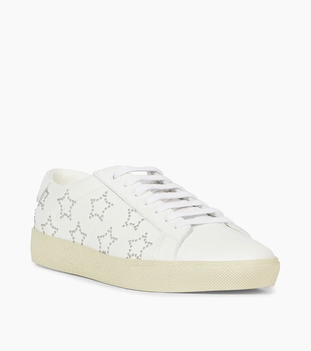 Saint Laurent Dotted Stars White Sneakers