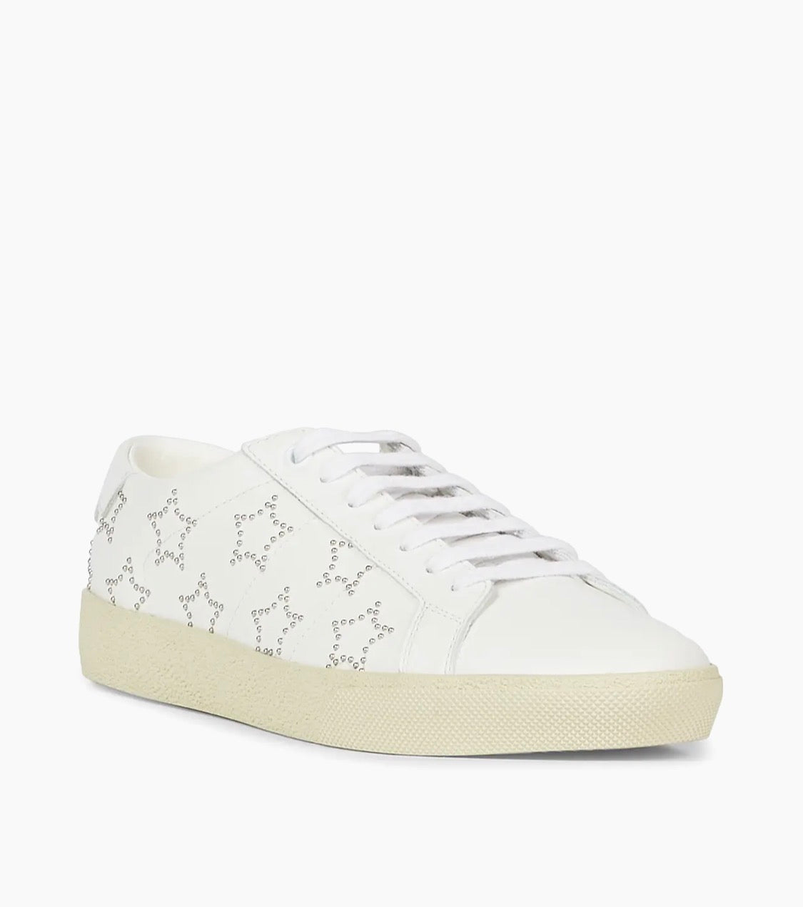 Saint Laurent Dotted Stars White Sneakers