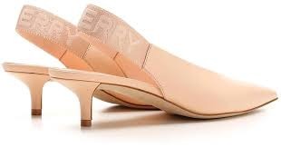 Burberry Kitten Heels Rosa Peach