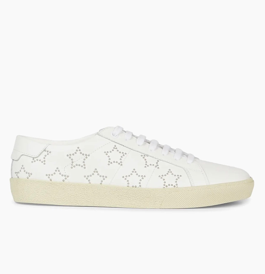 Saint Laurent Dotted Stars White Sneakers
