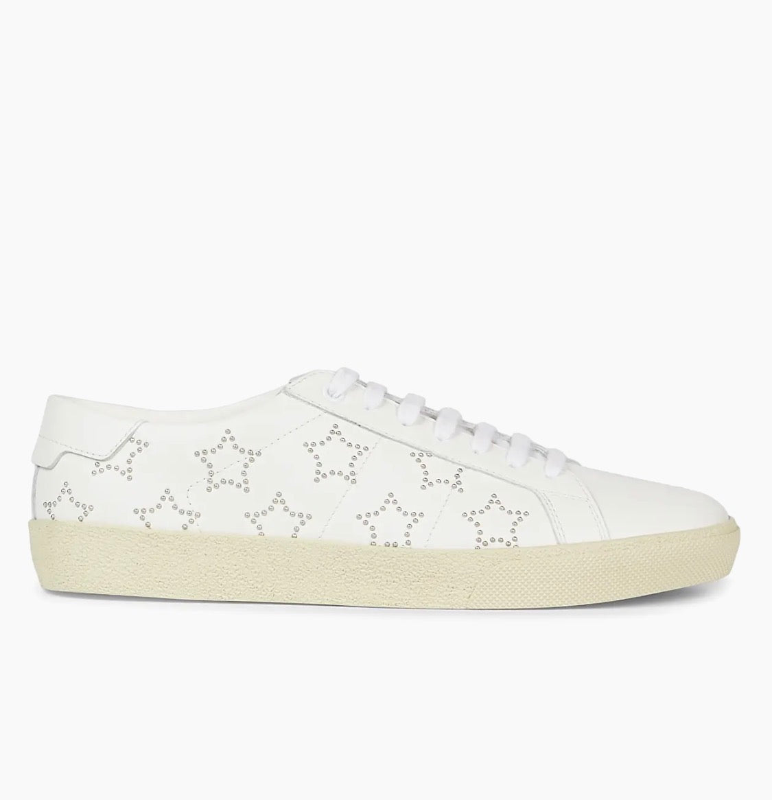 Saint Laurent Dotted Stars White Sneakers