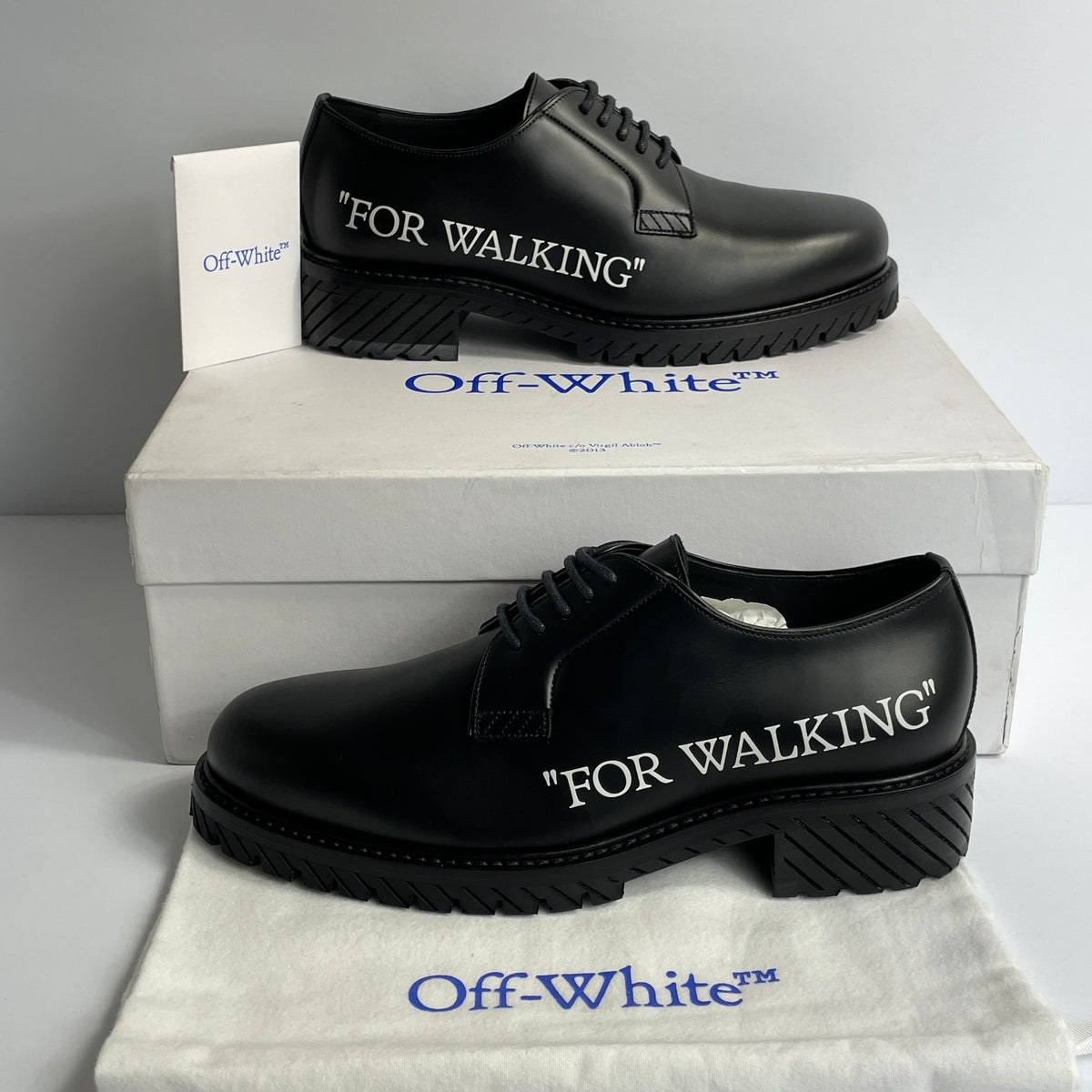 Off-White Walking Shoes Negros