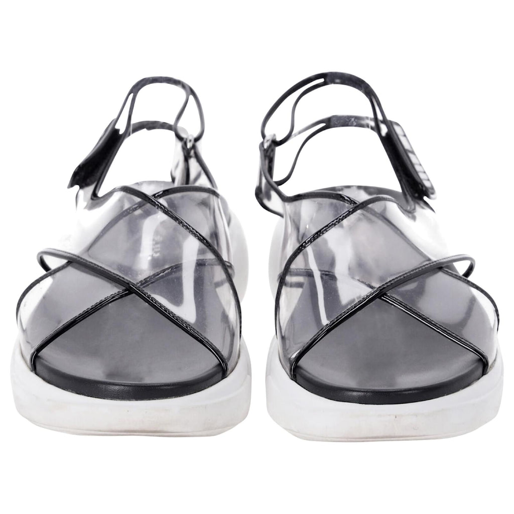 Prada Sandalias Transparentes