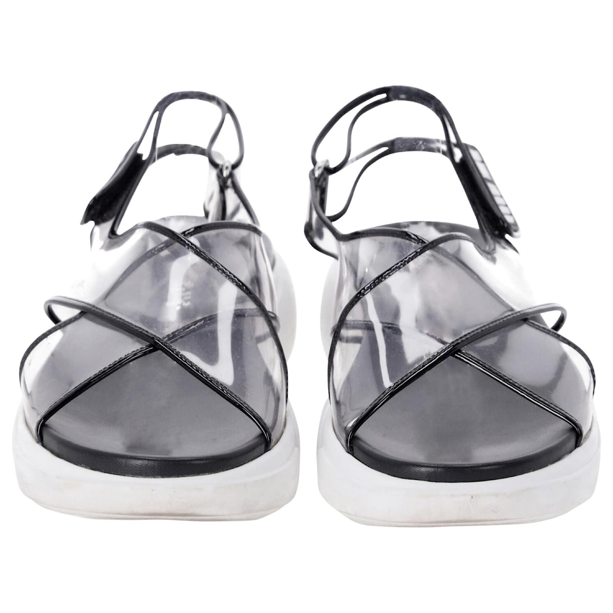Prada Sandalias Transparentes
