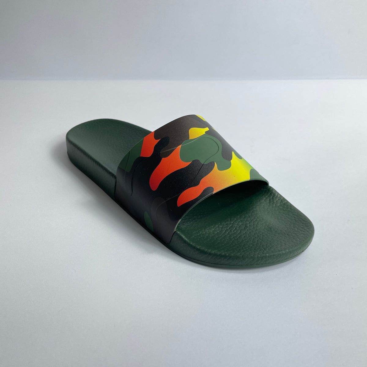 Valentino Garavani Camouflage Rainbow Slides