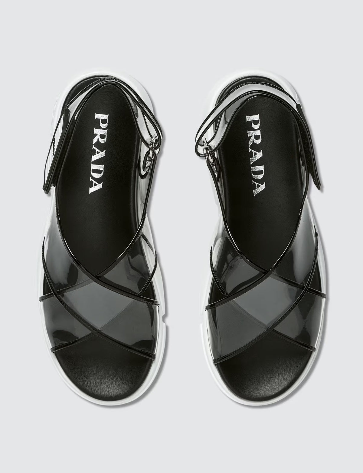 Prada Sandalias Transparentes