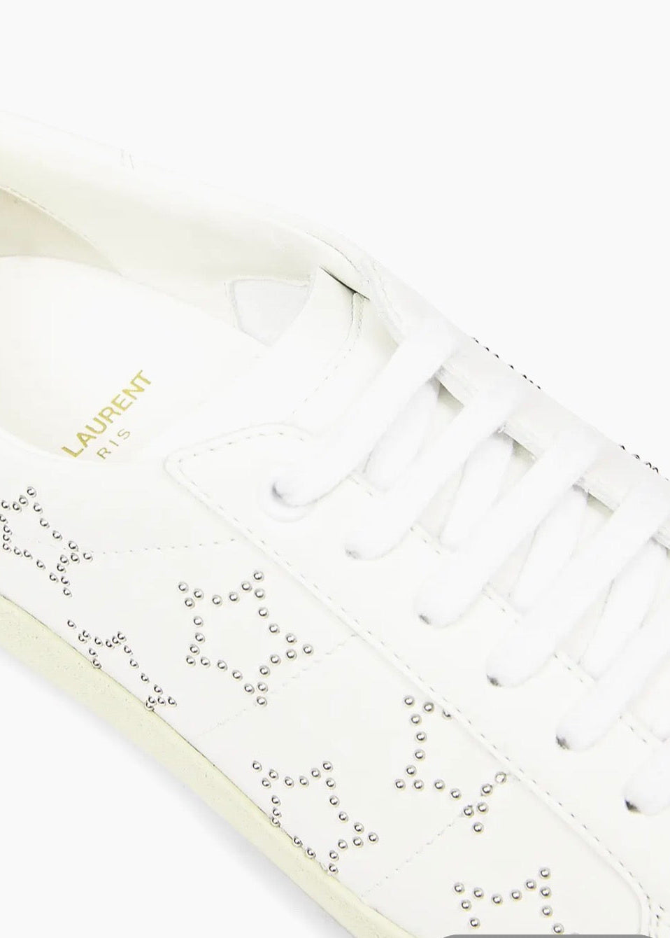 Saint Laurent Dotted Stars White Sneakers