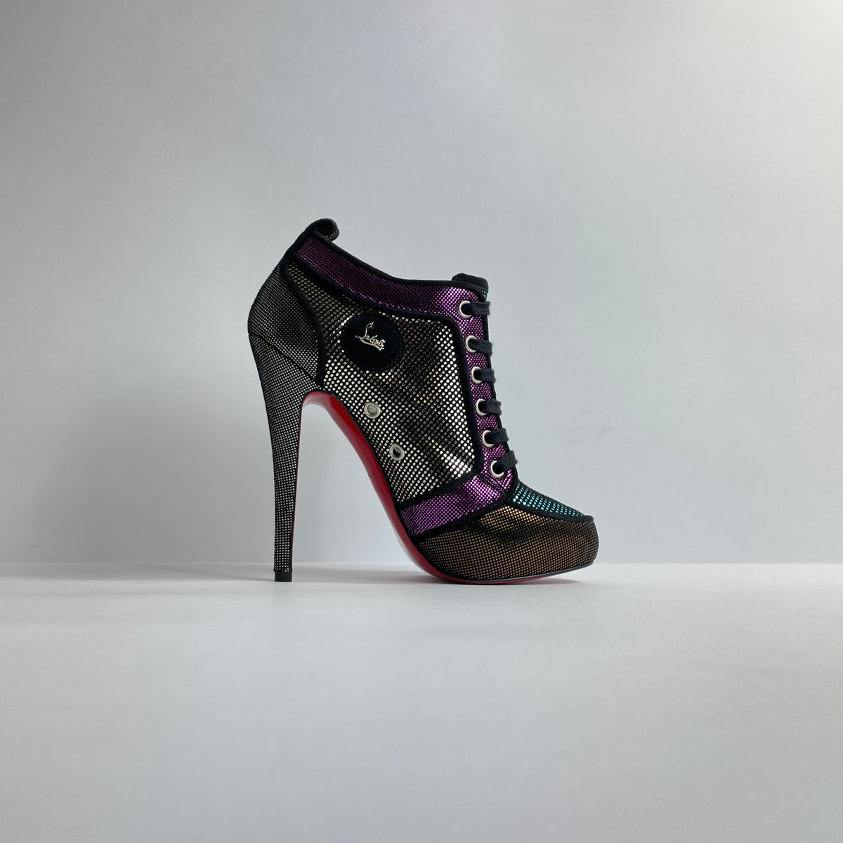 Christian Louboutin Platform Sequin Booties