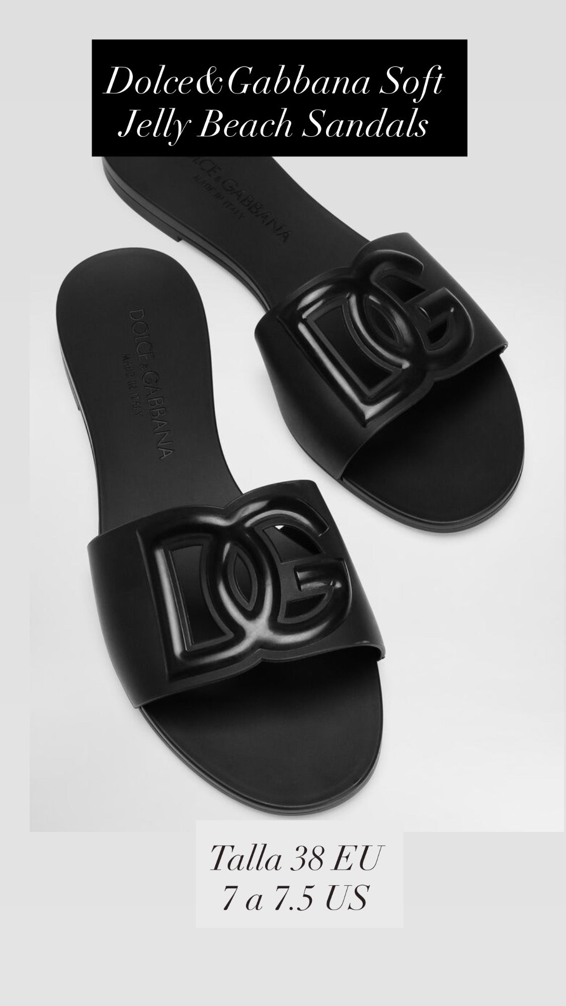 Dolce & Gabbana Jelly Beach 3D Sandals