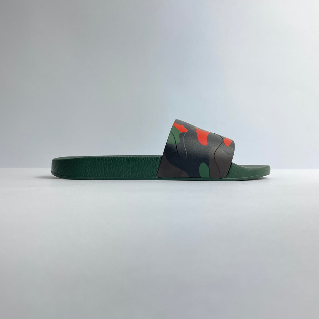 Valentino Garavani Camouflage Rainbow Slides
