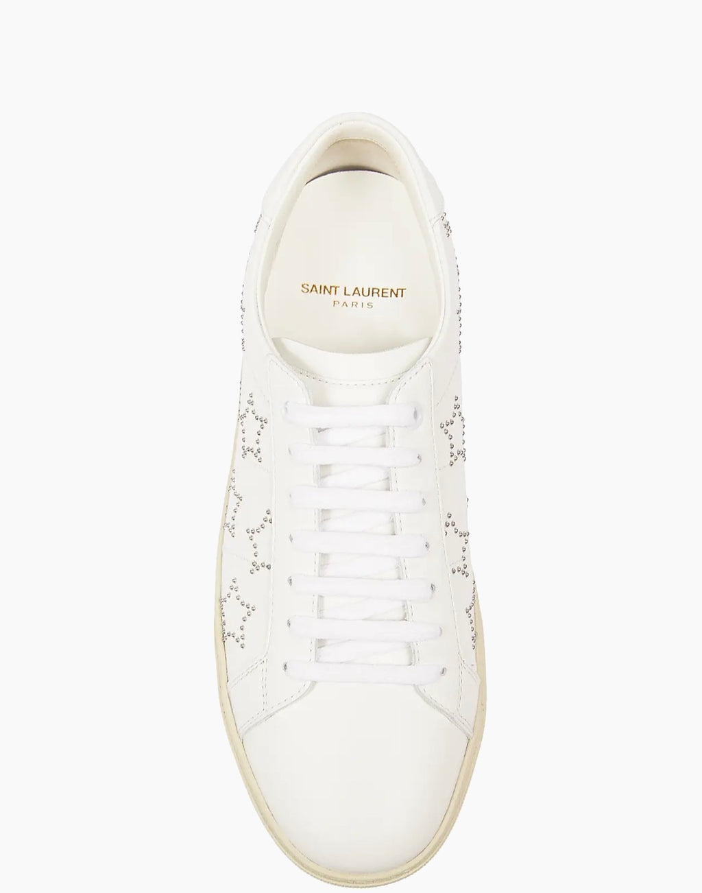 Saint Laurent Dotted Stars White Sneakers