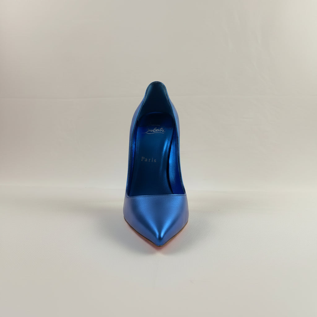 So Kate Metallic Blue 100mm Pumps