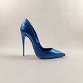 So Kate Metallic Blue 100mm Pumps