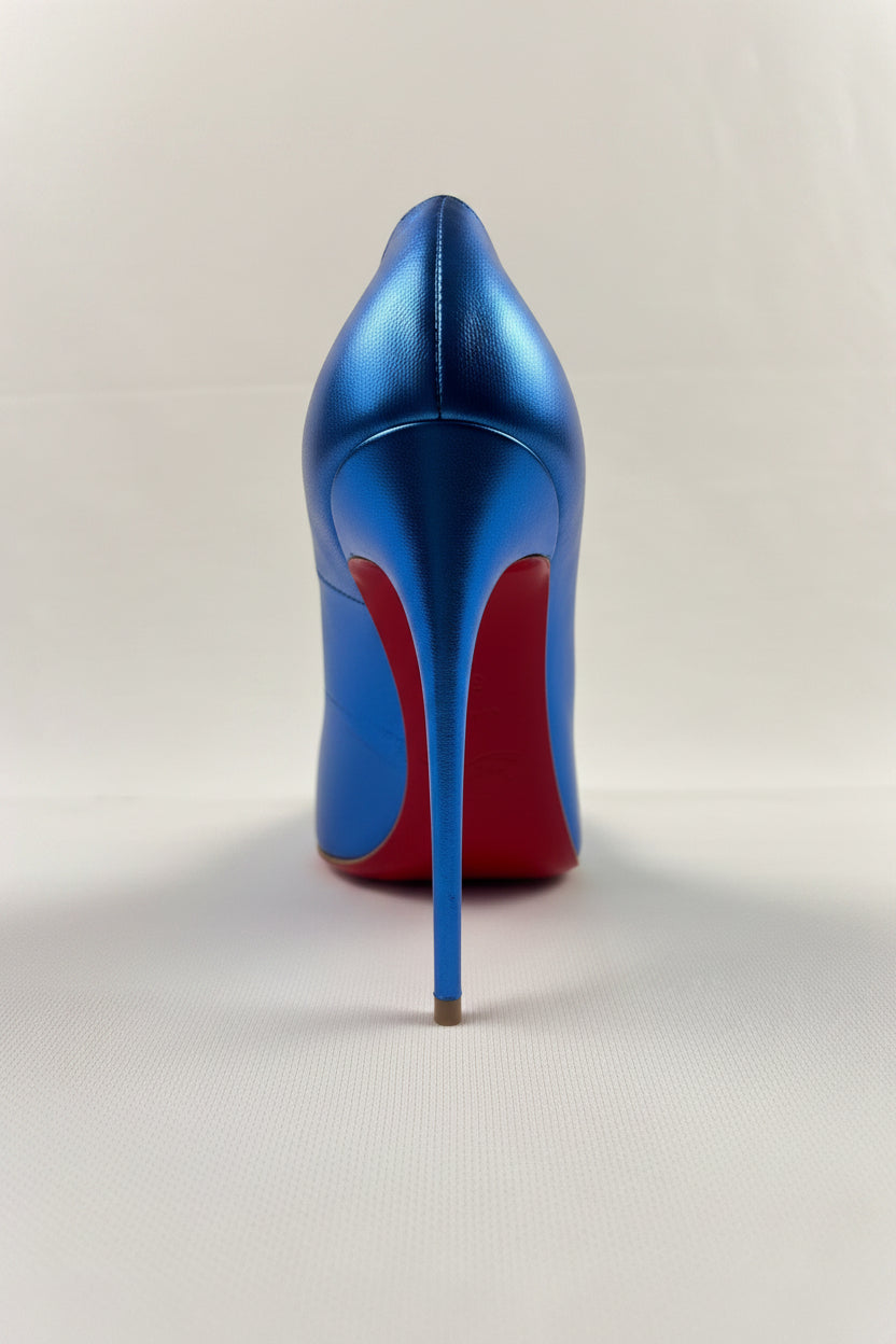 So Kate Metallic Blue 100mm Pumps
