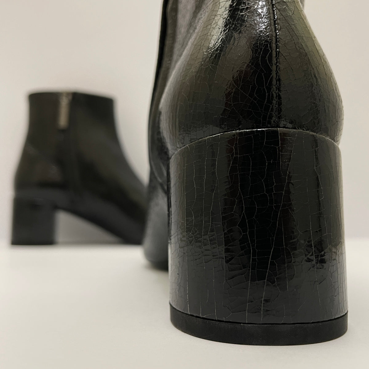 Saint Laurent - Botines Negros de Cuero