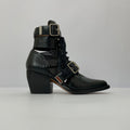 Chloé Rylee Botines de Cuero con Cordones y Hebillas