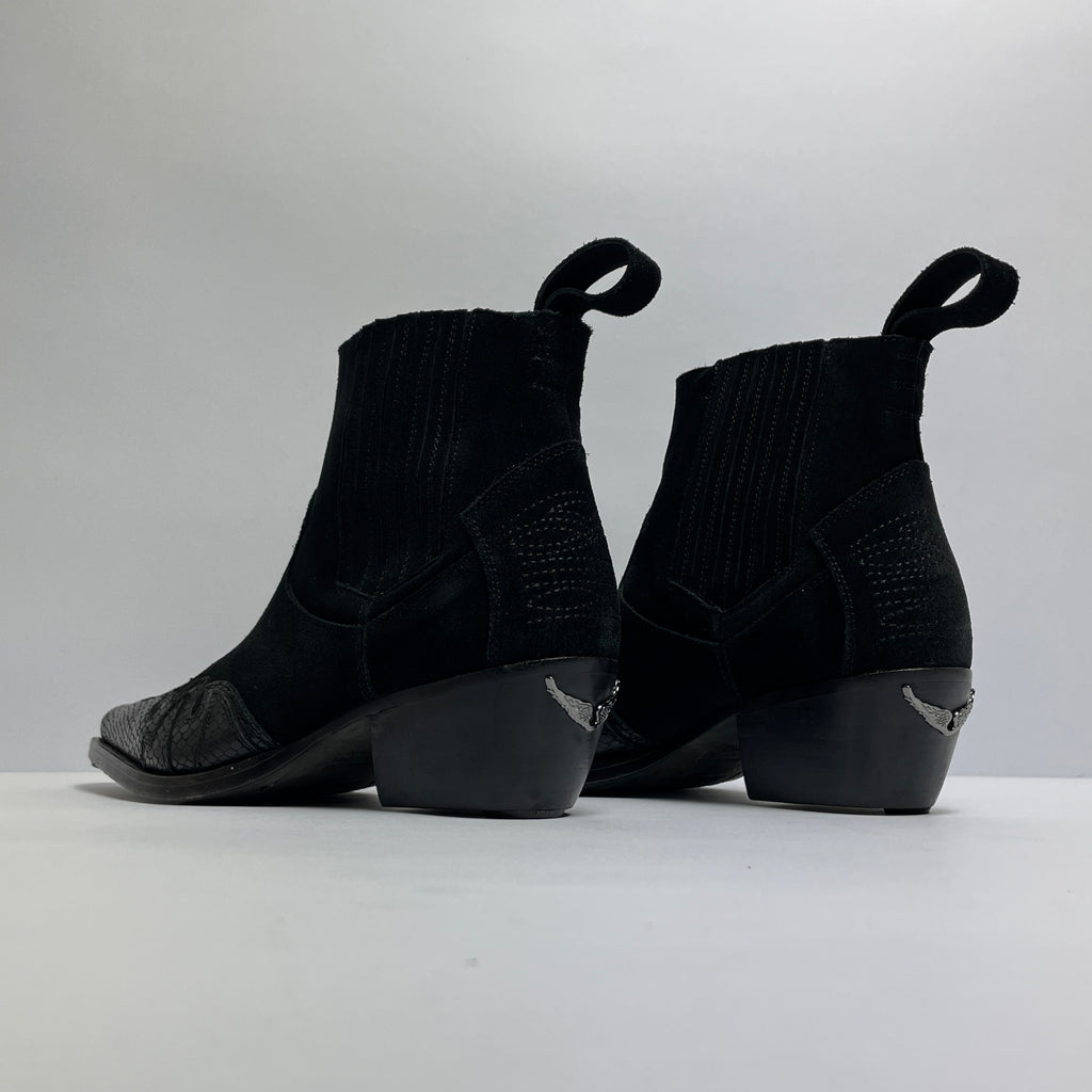 Zadig&Voltaire Lena Black Suede Booties